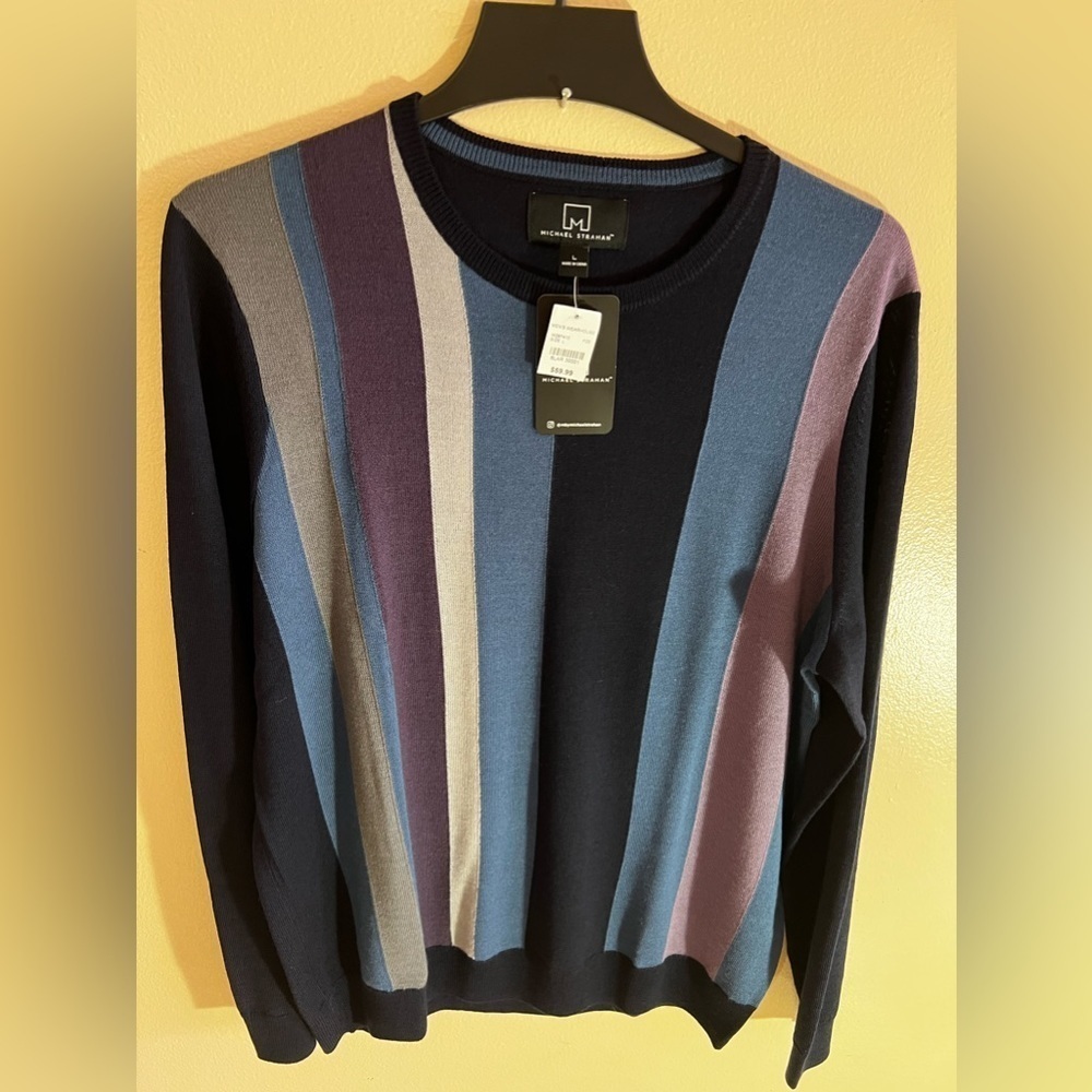 MSX by Michael Strahan Men's Purple Sweater Size XXL - Picture 4 of 16